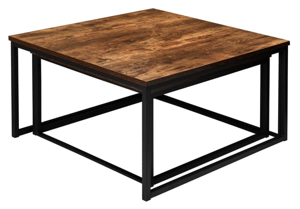 Velen Rustikt antik ek loft soffbord
