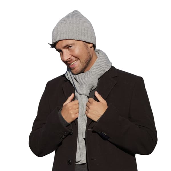 Herrribbad ofodrad keps - Filip, grå