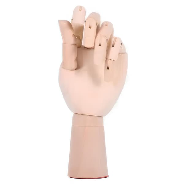 Träskyltdocka Hand 25 cm Dam Konstnärlig Ritmodell RESTEQ