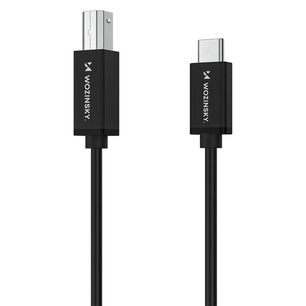 Tulostin-skannerikaapeli USB-B - USB-C 1m - musta