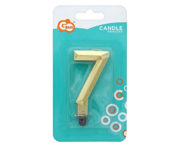 Stearinlys Nummer 7 Diamant 7,6 cm