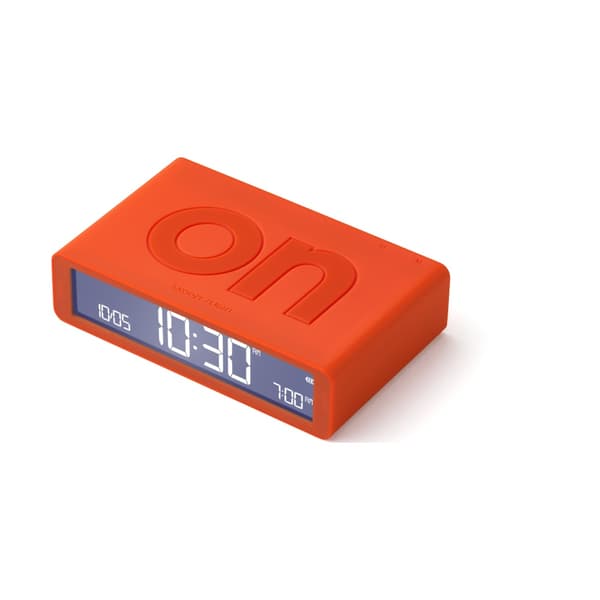 Lexon Flip Classic Dubbelsidig Väckarklocka, Orange