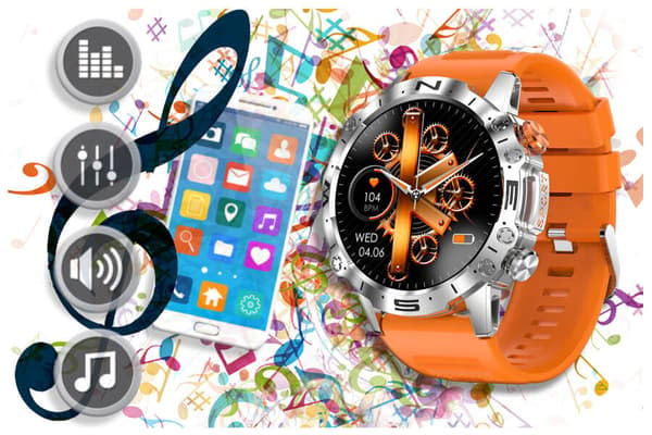 Herr smartklocka GRAVITY GT20-4 - AMOLED, Extra rem (sg024d)