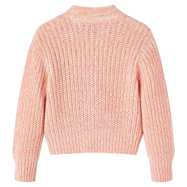 Barnstickad kofta, blandad rosa, 116