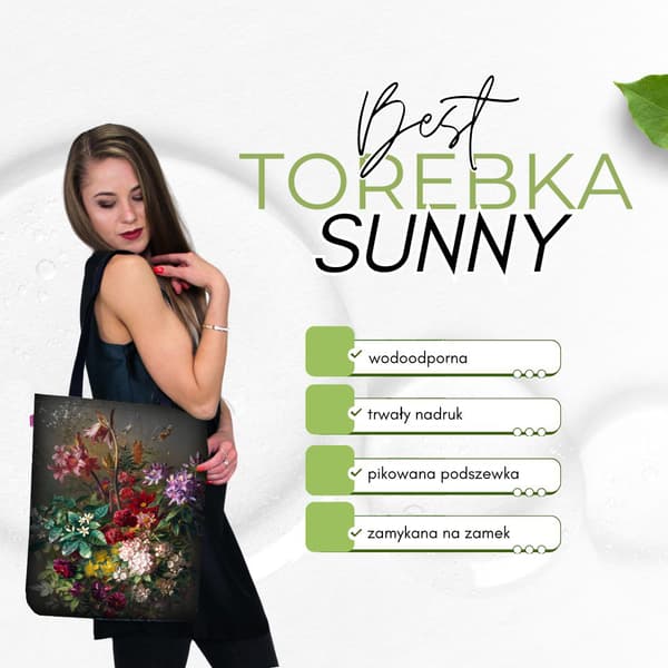 SUNNY lærredstaske - Buket