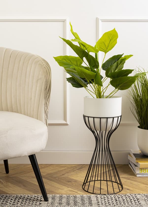 Stående blomsterstander med låg LOFT 46 cm