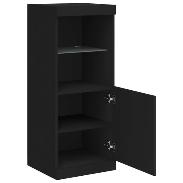 vidaXL LED-skab sort 41x37x100 cm