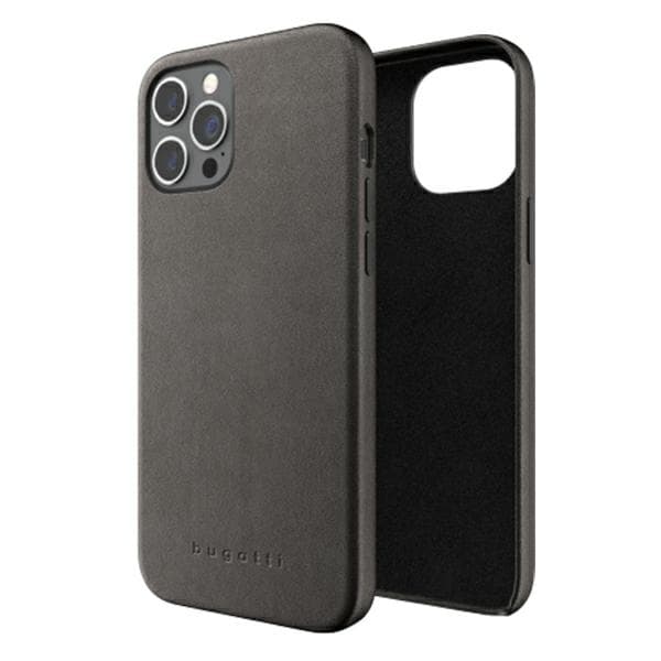 Bugatti Porto Fuldt Wrap-cover til iPhone 12 Pro Max, Sort