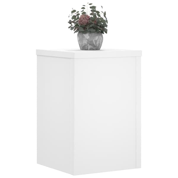 vidaXL urtepotteunderkopper, 2 stk., hvide, 20x20x30 cm