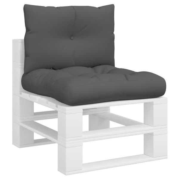 vidaXL Pallsoffkuddar, 2 st, Antracit, Tyg