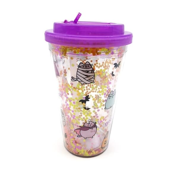 PKCUP86 Pusheen Halloweenmugg med lock