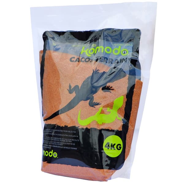 Komodo CaCo3 Sand Terrakota - ätbar sand för reptiler