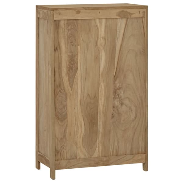 vidaXL kommode, 55x30x90 cm, massivt teaktræ