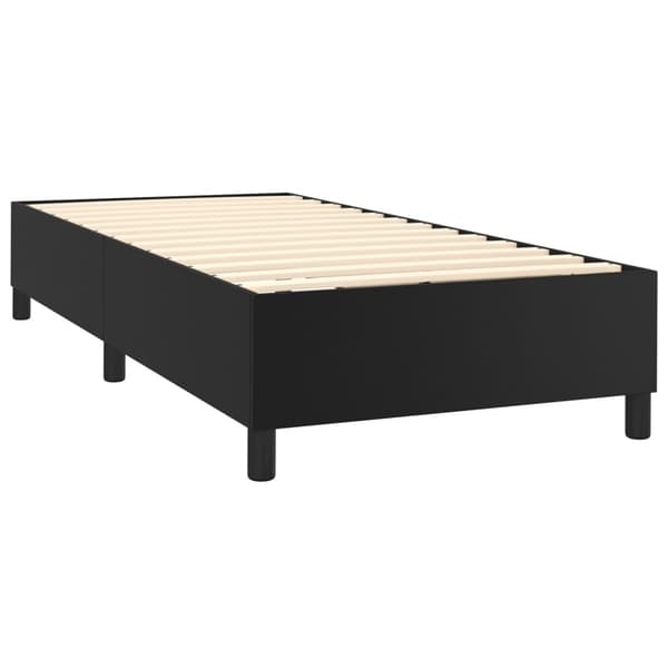 vidaXL sengestel sort 90x190 cm kunstlæder