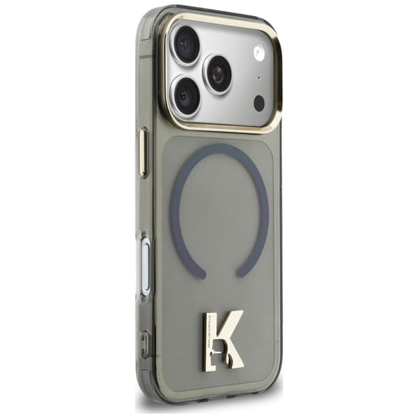 Karl Lagerfeld IML K-hovedlogo MagSafe-etui til iPhone 17 Pro Max, sort