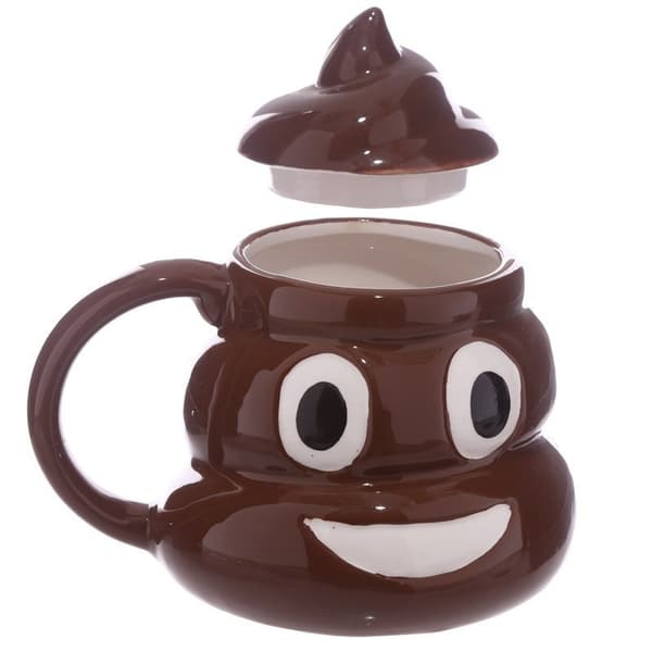 PKMUG240 Bajs-emoji-mugg