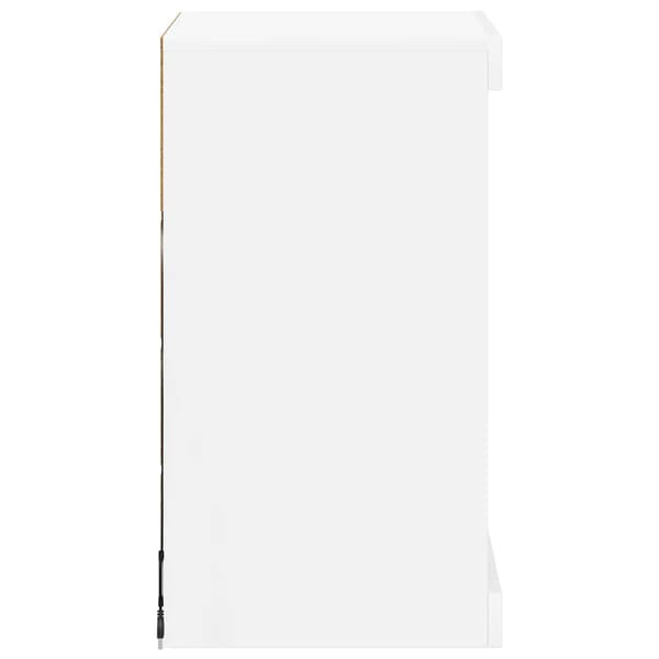 vidaXL LED-skåp vit 41x37x67 cm