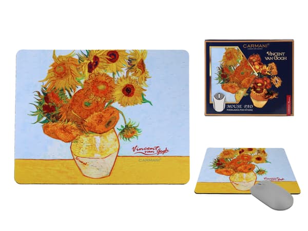Computermusemåtte - V. van Gogh, Solsikker i en vase (CARMANI)
