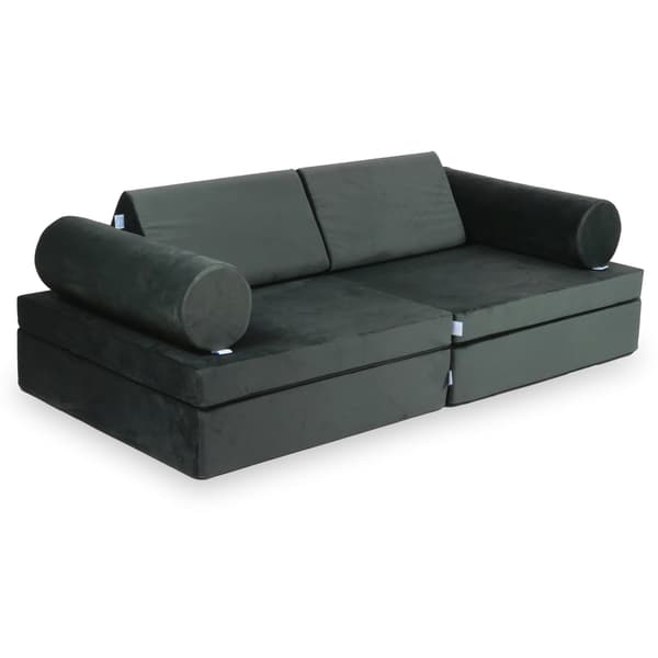 Montessori Comfort sammet grafit leksoffa