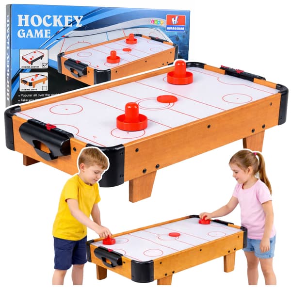 Mini Air Hockey Bordspel i Trä för Barn