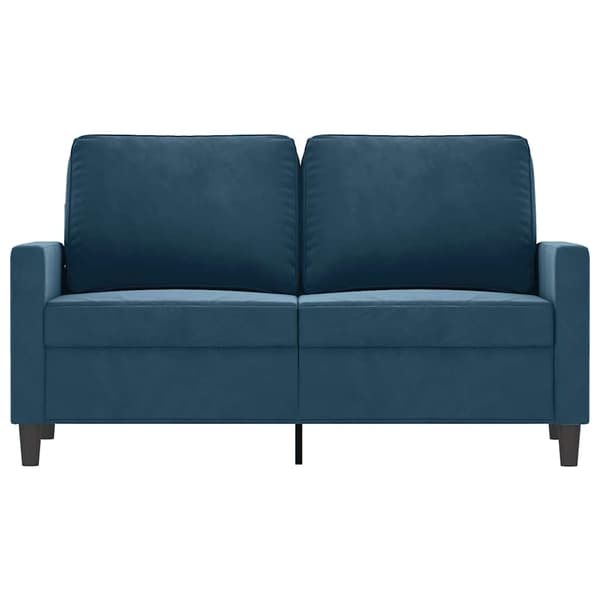 vidaXL 2-sitssoffa blå 120 cm klädd i sammet