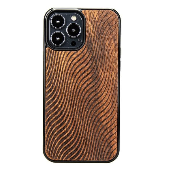 Træcover til iPhone 13 Pro Max WAVES MERBAU