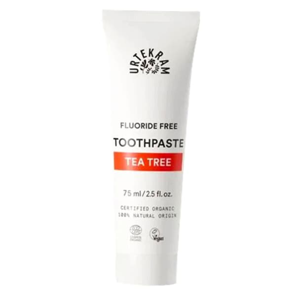 Urtekram Tea Tree-tandkräm utan fluor - 75 ml