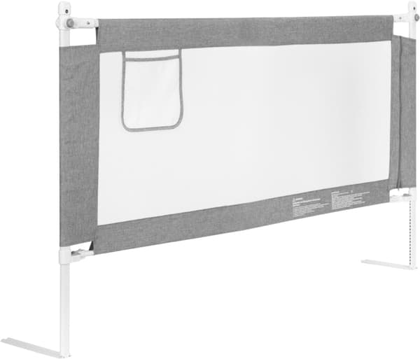 EcoToys sängskydd, grå, 180x61x25 cm