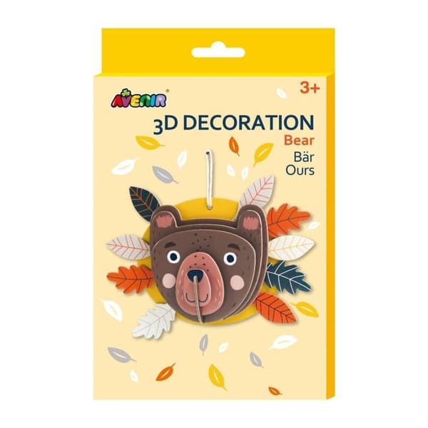 3D-dekorationer - bamse