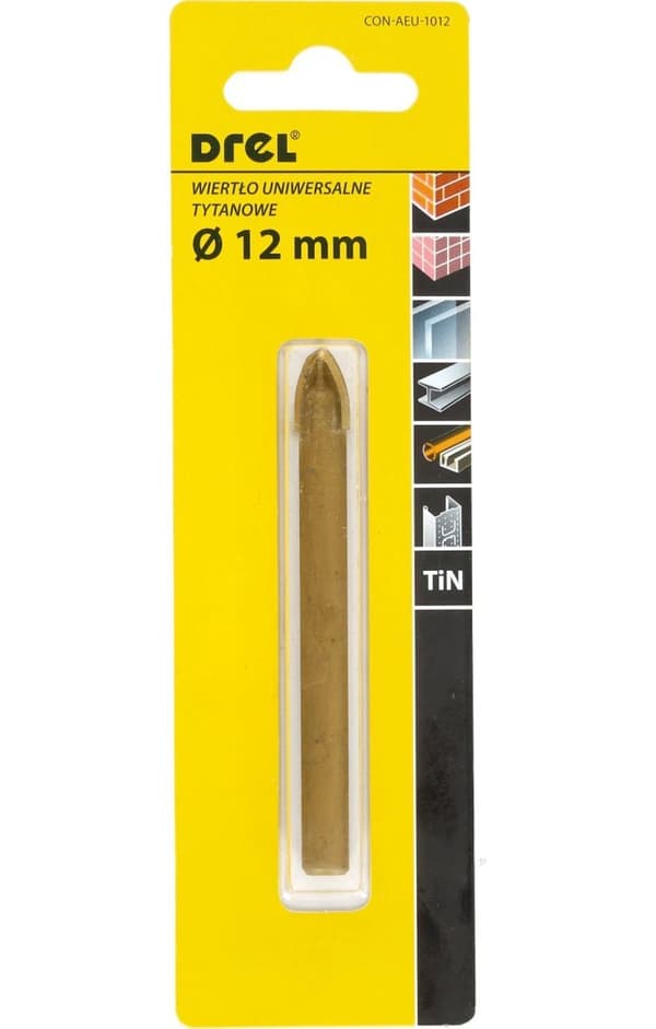 Universalborr 12,0 mm, krysspets, typ