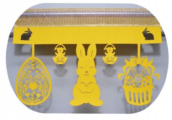 Kuvertgardin lambrequin EASTER GLAMOUR 60x40