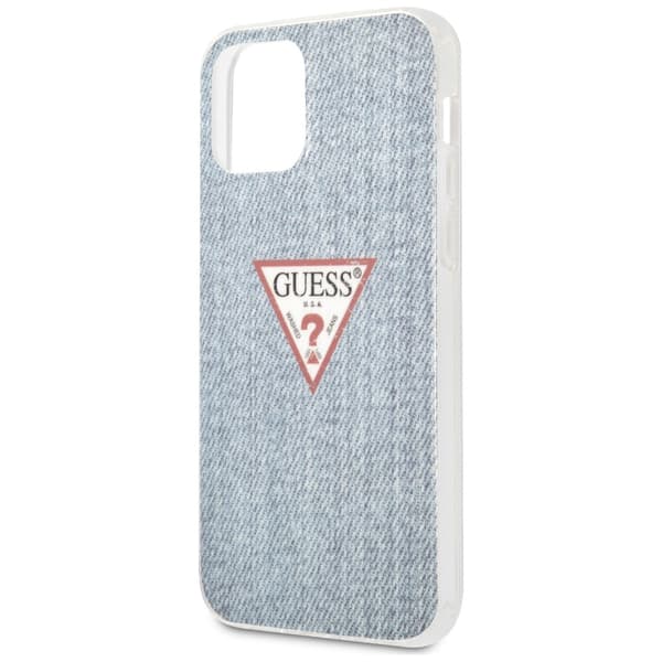 Guess Jeans Collection cover til iPhone 12 mini, blå/lyseblå