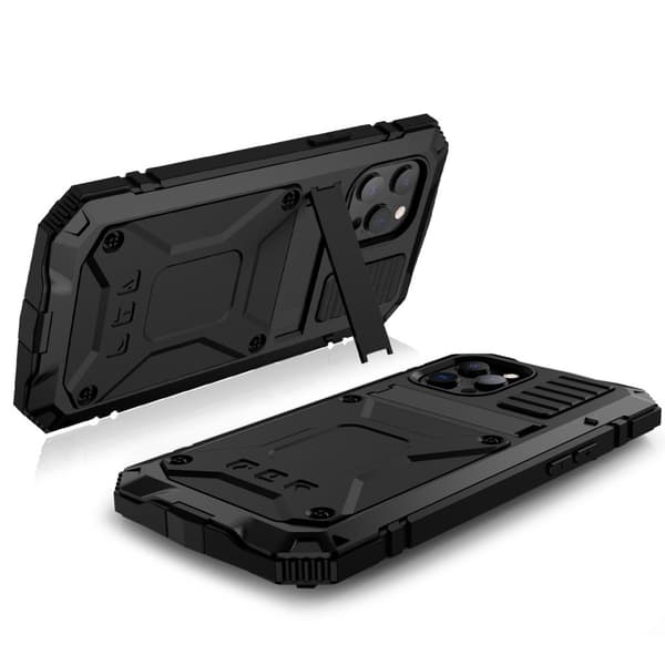 Defender Kickstand-cover til iPhone 13 - Sort