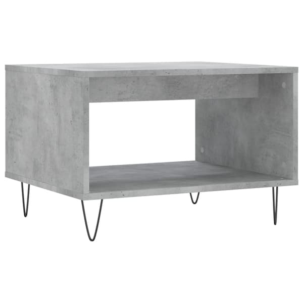 vidaXL Soffbord betongrå 60x50x40 cm