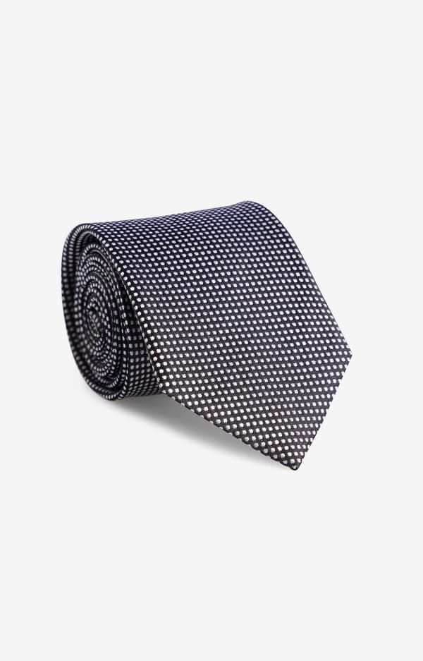 Mikromønstret silkeslips, one size fits all