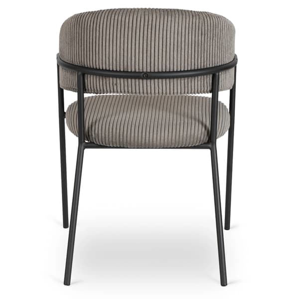 TINKA Klädd Stol Grå Corduroy Modern Loft