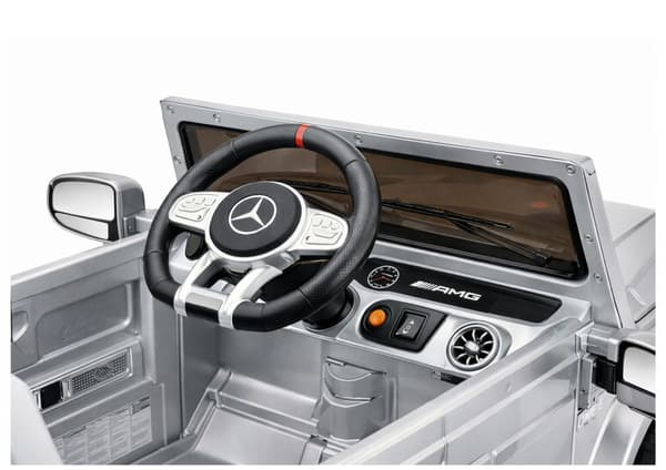 Mercedes AMG G 63 Silverlackerad Batteridriven Bil