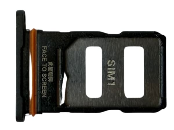SIM-kortshållare för Xiaomi Redmi Note 14 Pro+ 5G, svart