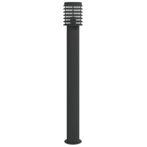 vidaXL havelampe sort 110 cm rustfrit stål