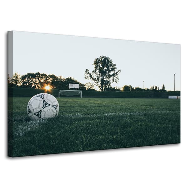 Lærredstryk Ungdomsfodbold 100x60 cm