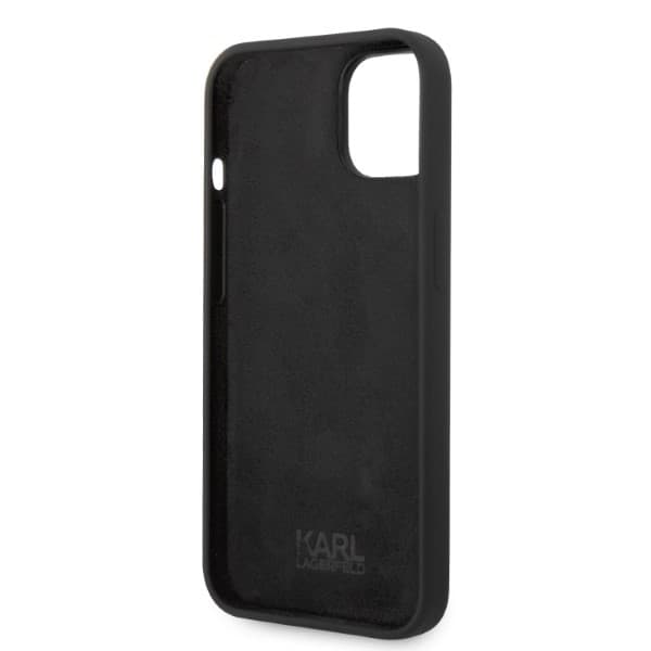 Karl Lagerfeld Silikone Ikonik Etui til iPhone 14 Plus, Sort