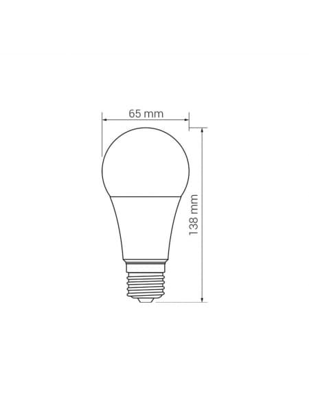 LED-lamppu ORO-ATOS-E27-A65-17W-WW, 3000K