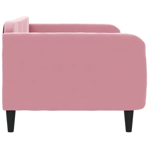 vidaXL Bäddsoffa rosa 100x200 cm klädd i sammet
