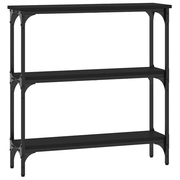 vidaXL konsolbord sort 75x22,5x75 cm