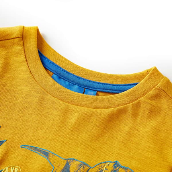 Barn långärmad T-shirt, ockra, 104