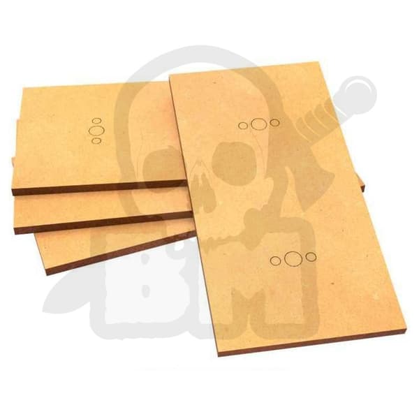 GSTU501611 MDF-baser rektangulära 100x60mm