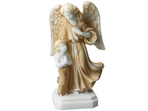 Skyddsängel med ett barn - grekisk alabaster