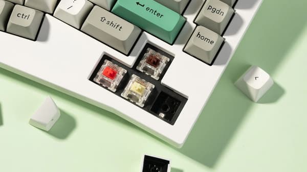Keychron Q10 Max Alice-layout QMK/VIA trådløst tilpasset mekanisk tastatur barebone knob sort