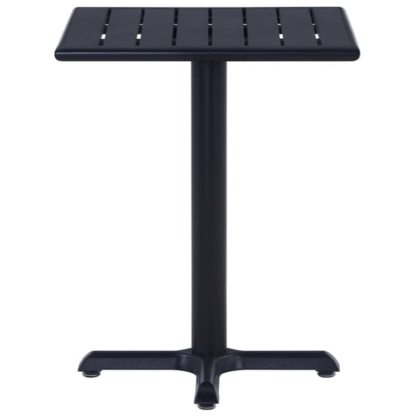 vidaXL havebord, sort, 60x60x75 cm