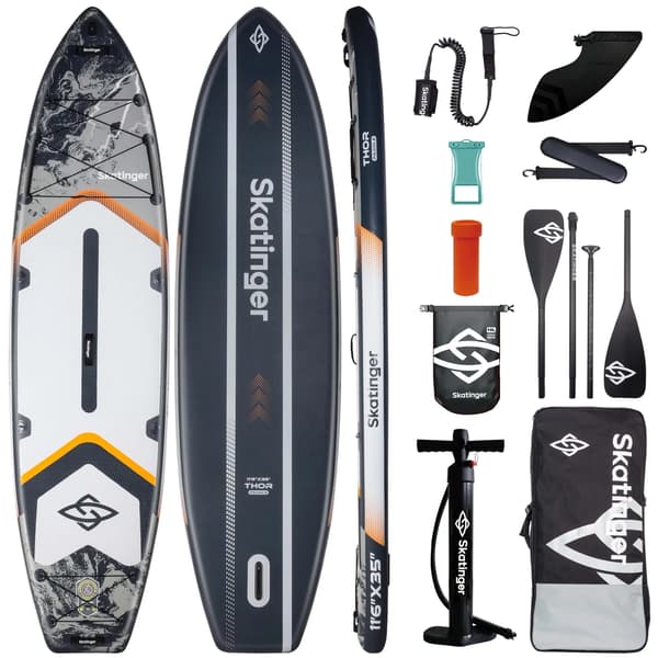 Skatinger Thor SUP-bräda grå 350x89x15 cm touring
